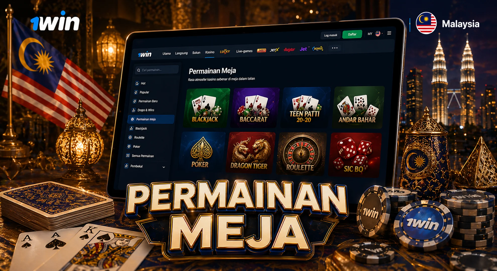 1win permainan meja